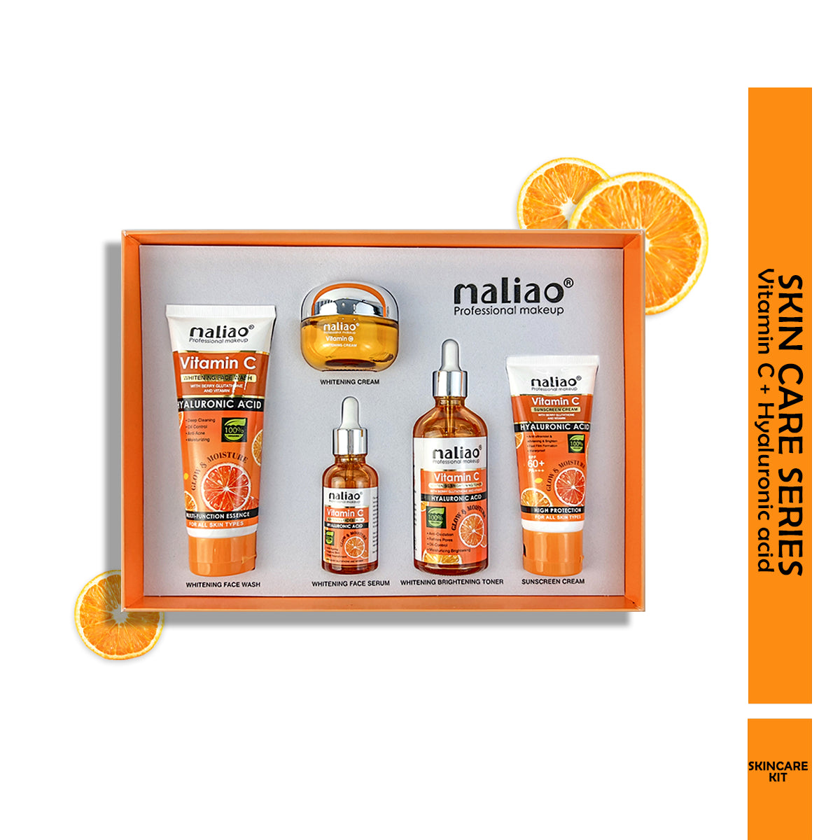 Maliao, SkincareSet, Serum, BeautyProducts, CompleteSkincare, Toner, RadiantSkin, WhiteningCream, FaceWash, Sunscreen, OrganicSkincare, VitaminC,